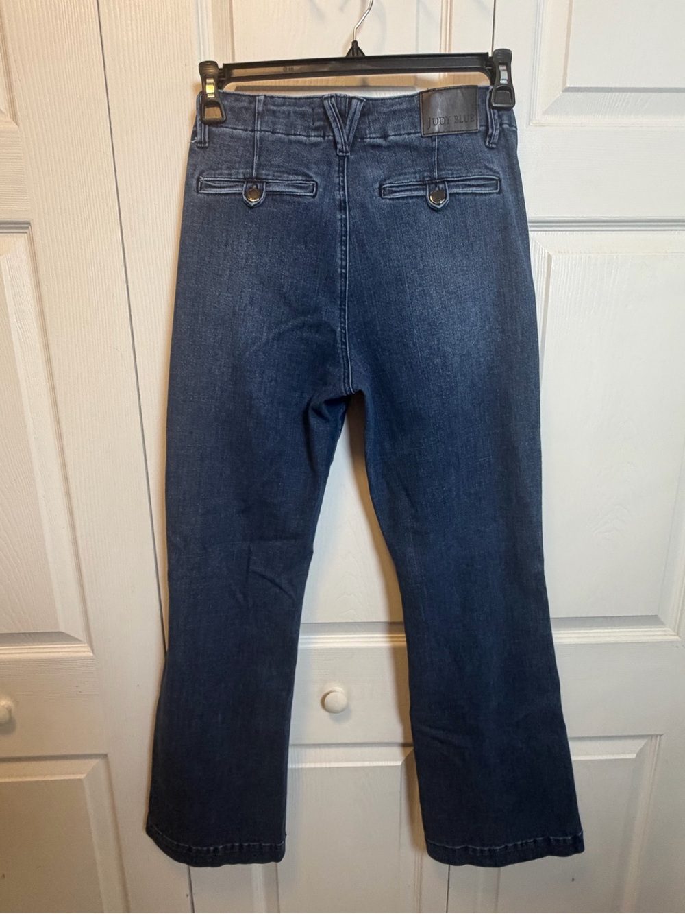 Judy Blue Trouser Bootcut Jeans 11/30 High Rise Stretch Dark Wash Denim - Picture 7 of 13